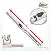 A silver telescopic tube for a vacuum cleaner is shown diagonally on a white background, with a close-up inset of the connection mechanism, and text indicating its length and quality. Náhled obrázku produktu
