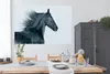 MuchoWow® Poster Pferd - Friese - Wind 180x120 cm - Produktbild-Vorschau 3