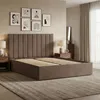 Modernes Polsterbett POLLA 140x200 mit Holzlattenrost – Produktbild-Vorschau 1