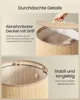 SONGMICS Wäschekorb mit Deckel, 90 L, Wäschesammler Bambus, Produktbild-Vorschau 8