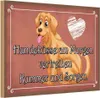 vianmo Holzschild 20x30 cm Hundeküsse Kummer und Sorgen Produktbild-Vorschau 1