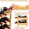 COSTWAY 3 Ebenen Weinregal für 18 Flasche, Weinständer Produktbild-Vorschau 6