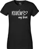 Huuraa Damen T-Shirt Kraków my love XS Black Bio Baumwolle Produktbild-Vorschau 2