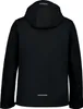 Back view of a black men's jacket with a hood. Produktbild-Vorschau