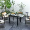Outsunny Gartentisch ausziehbar Aluminium 160x80 cm Produktbild-Vorschau 2