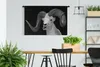 MuchoWow® Wandteppich Wandbehang Buck mit großen Hörnern Produktbild-Vorschau 2