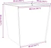 vidaXL Bac à plantes 2 pcs. Anthracite 50x50x50 Acier Voir les images du produit 7