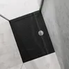 doporro Piatto Doccia 75x90 Rettangolare in Acrilico Nero H Anteprima dell’immagine prodotto 2