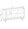 FURNLUX Sideboard Color Red 144cm / Hauptfarbe: Rot / Produktbild-Vorschau 6