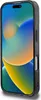 A black phone case with a phone inside, displayed on a white background. Produktbild-Vorschau