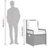 vidaXL set da pranzo da giardino 7 pezzi con cuscini Beige Anteprima dell’immagine prodotto 16