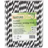 NATUREStar 421110Papiertrinkhalme Classic schwarz/weiß Anteprima dell’immagine prodotto 1