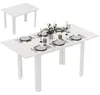 HOMCOM Esstisch ausziehbar 120-160 x 80 cm Küchentisch für Produktbild-Vorschau 1