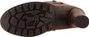 The image shows the sole and heel of a brown boot. Voir les images du produit