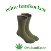 Socken aus Hanf 42-44 Oliv Hanfsocken für Alltag, Outdoor, Produktbild-Vorschau 1