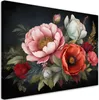 Leinwandbild Bunter Blumenstrauß 60x40 Feeby Bunt bild für Produktbild-Vorschau 1