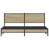 Metallbett ohne Matratze Sonoma-Eiche 160x200 cm, Produktbild-Vorschau 4