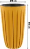 Donica na kwiaty wysoka wkład H 50cm żółta okrągła Podgląd zdjęcia produktu 2