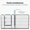 IvoQ Puppyren – Recinto per cani – 8 pannelli – 60 cm di Anteprima dell’immagine prodotto 3