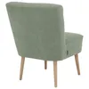 A light green armchair seen from the back, with wooden legs. Produktbild-Vorschau