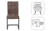 2er Set Freischwinger Donna - Bezug Microfaser Braun - Produktbild-Vorschau 5