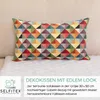 Selfitex 2er Set Bunte Couchkissen 30x50 cm, Sofakissen mit Produktbild-Vorschau 2