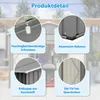 GIHAUVIA Metall Gerätehaus Grau 180 × 229,4 × 191 cm Produktbild-Vorschau 3