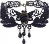 CHOKER Spitze Stickerei Schwarz HALSKETTE Gothic CH07 Produktbild-Vorschau 1