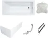 A collage of bathtub components and accessories. Produktbild-Vorschau