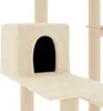 vidaXL Graffiatoio in sisal Grigio chiaro 82,5 cm Anteprima dell’immagine prodotto 13