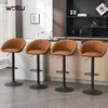 WOLTU Barhocker, höhenverstellbar drehbar, mit Rückenlehne, Produktbild-Vorschau 4