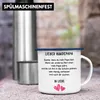 Trendation - Hunde Papa Geschenk Emaille Tasse mit Spruch Produktbild-Vorschau 4