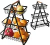 Stilvoller Obstkorb / Obstschale – Organizer aus schwarzem Produktbild-Vorschau 1