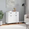 vidaXL Sideboard VIKEN Weiß 80x40x80 cm Holzwerkstoff Produktbild-Vorschau 3