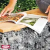 Bellissa Gabionen Gartenbank Basic Holz Sitzbank Gartenmöbel Gabione Douglasienholz Bank Sitzfläche Douglasie B100xt30xh46 L100xb30xh46 100x30x46cm Douglasien Produktbild-Vorschau