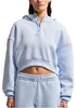 Nike Phoenix Fleece verkürzter Oversize-Henley-Hoodie Produktbild-Vorschau 1