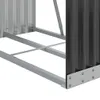 vidaXL Wiata na drewno opałowe antracyt 80x45x120 cm Stal Podgląd zdjęcia produktu 6