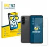 A product shot featuring a smartphone screen protector and the phone it is designed for, presented alongside its packaging. Produktbild-Vorschau