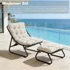 LVHOM Relaxsessel mit Hocker, Loungesessel Cordstoff für Produktbild-Vorschau 6