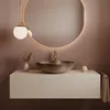 Lavabo Da Appoggio Rea Pearl Ombre 48 Beige Anteprima dell’immagine prodotto 5