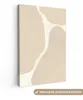 MuchoWow® - Leinwandbilder - Abstrakt - Beige - Moderne Produktbild-Vorschau 1
