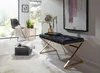 FineBuy Panca imbottita 90 cm Velluto Nero - Panca Anteprima dell’immagine prodotto 2