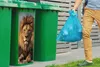 MuchoWow® Mülltonnenaufkleber Löwe - Felsen - Porträt 38x80 Produktbild-Vorschau 4