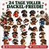 2026 Dachshund Adventskalender – 24 Tage 3D Dackel Figuren, Produktbild-Vorschau 3