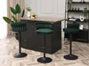 Designová barová židle KRISMAR - zelená / černá Náhled obrázku produktu 10