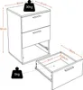 Yaheetech Nachtschrank Kommode Boxspringbett, Nachttisch Produktbild-Vorschau 7