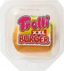 A clear, well-lit product shot of a Trolli XXL Burger gummy candy in its clear plastic packaging. Produktbild-Vorschau