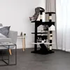 lionto Katzenkratzbaum, 130 cm großer Kratz- & Spielbaum Produktbild-Vorschau 2
