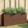 vidaXL Podwyższone łóżko z 2 przegrodami Brązowe 90x20x40 Podgląd zdjęcia produktu 2