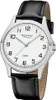 REGENT 1112422 Herrenuhr 39 mm Weiß Silber Leder 5 BAR Produktbild-Vorschau 1